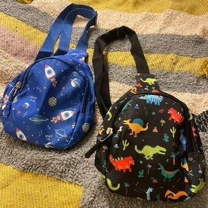 NIB Dinosaur or Space Themed Boys Sling Bag